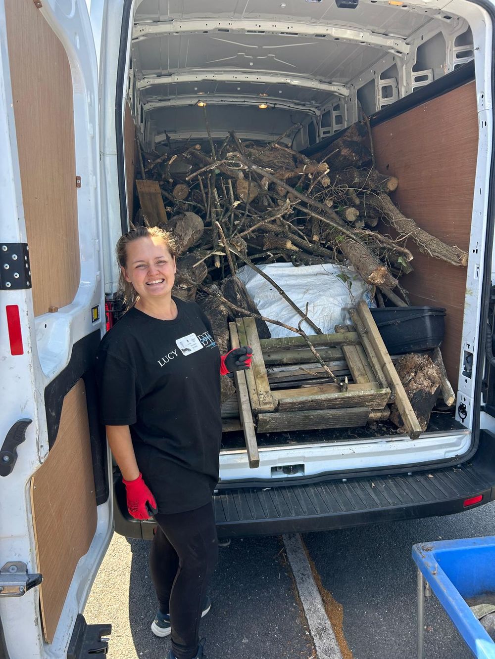 Davis Transport Services garden waste and clearance job